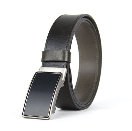 Pánsky kožený opasok s brzdou, šírka 3.5cm - GENTEEL - Image 5
