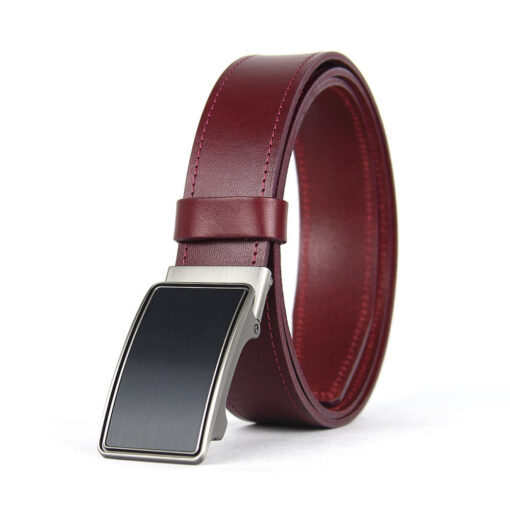 Pánsky kožený opasok s brzdou, šírka 3.5cm - GENTEEL - Image 4