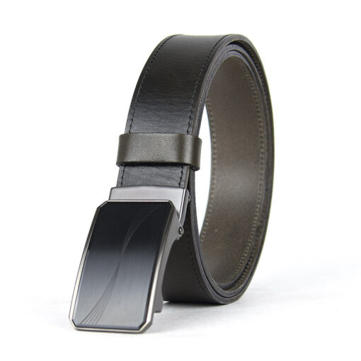 Pánsky kožený opasok s brzdou, šírka 3.5cm - WAVY - Image 5