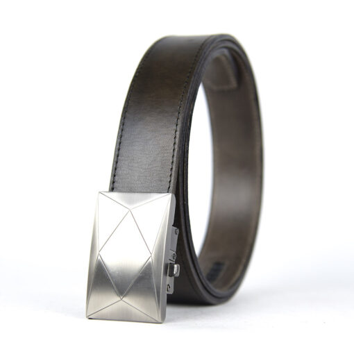 Pánsky kožený opasok s automatickou prackou NICKEL POLYGON - Image 6