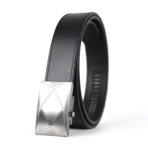 Pánsky kožený opasok s automatickou prackou NICKEL POLYGON