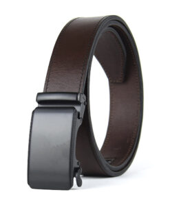 Alternative view of Pánsky kožený opasok s automatickou prackou RAGNAR