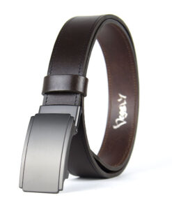 Alternative view of Pánsky kožený opasok s brzdou, šírka 3.5cm - MIDNIGHT