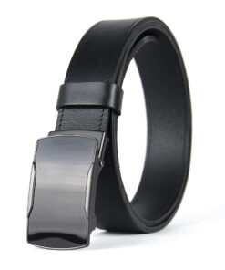 Pánsky kožený opasok s brzdou, šírka 3.5cm - PHANTOM