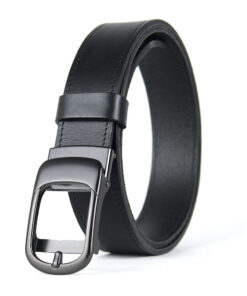 Pánsky kožený opasok s brzdou, šírka 3.5cm - PEARL FLOW