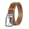 Pánsky kožený opasok s dezénom SILVERLINE, šírka 3.3cm, Výroba na Slovensku
