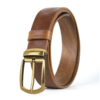 Pánsky kožený opasok s dezénom HERITAGE, šírka 3.3cm, Výroba na Slovensku
